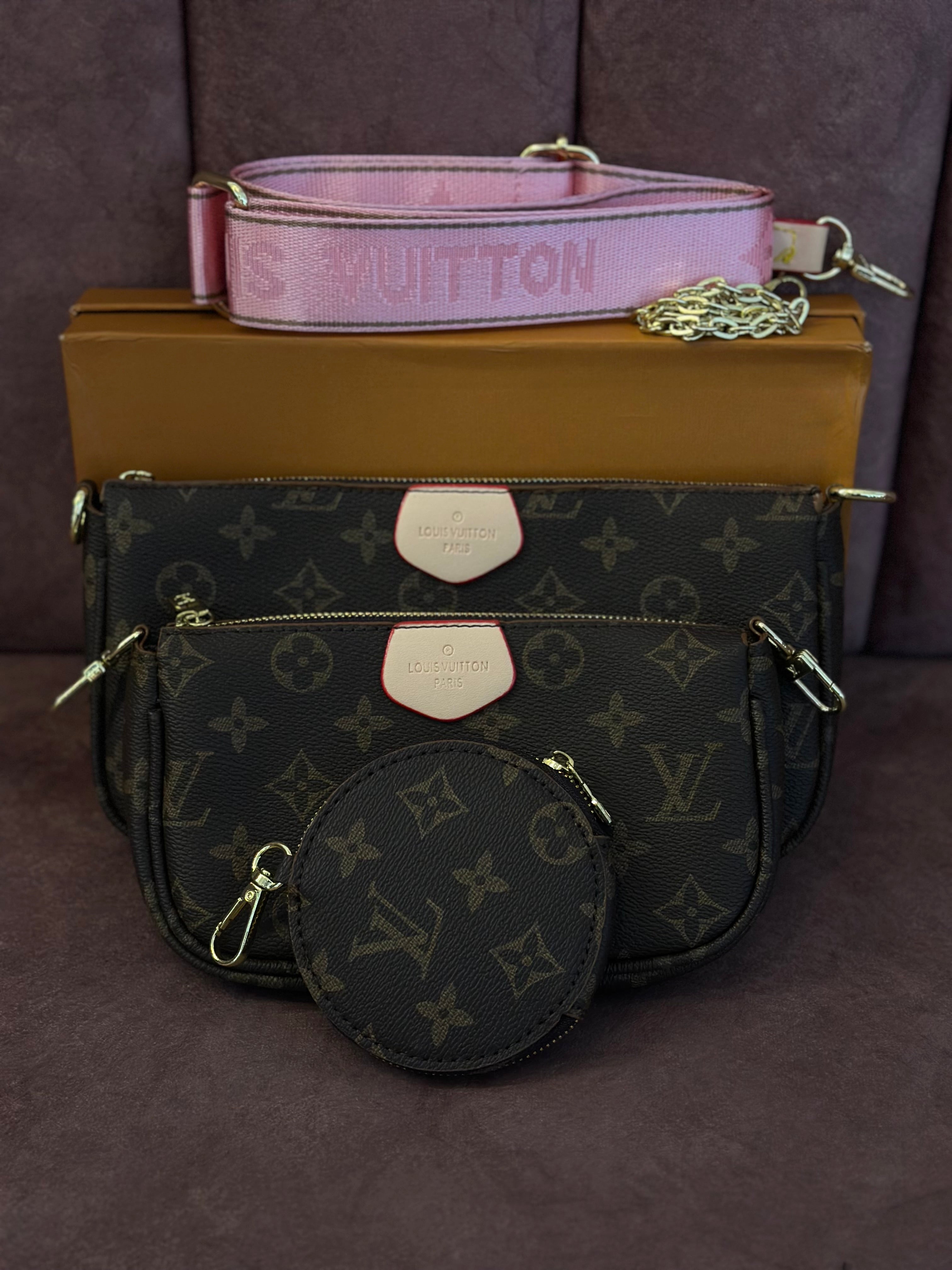 BOLSO DE MANO COACH CAFE 3 PIEZAS