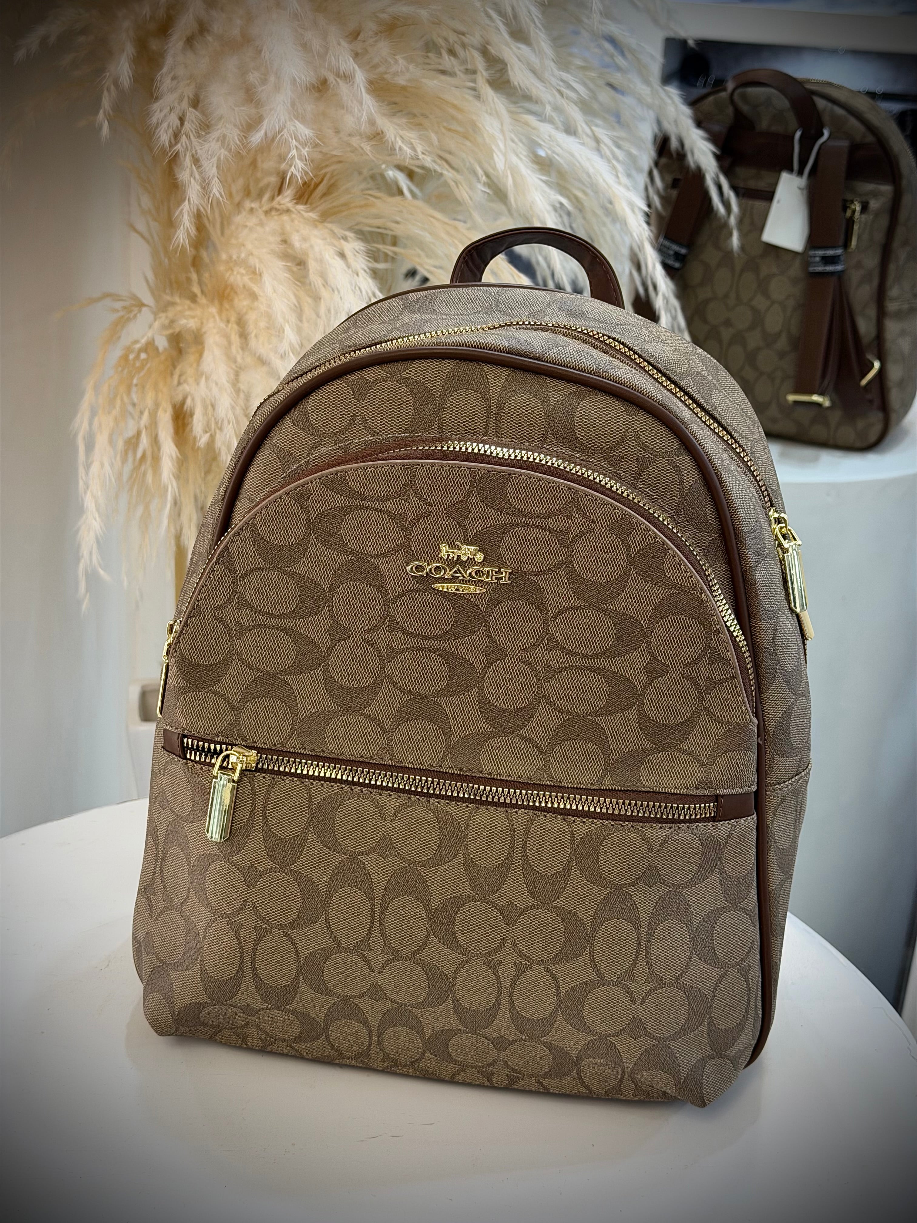 BOLSO COACH CAFE CLARO