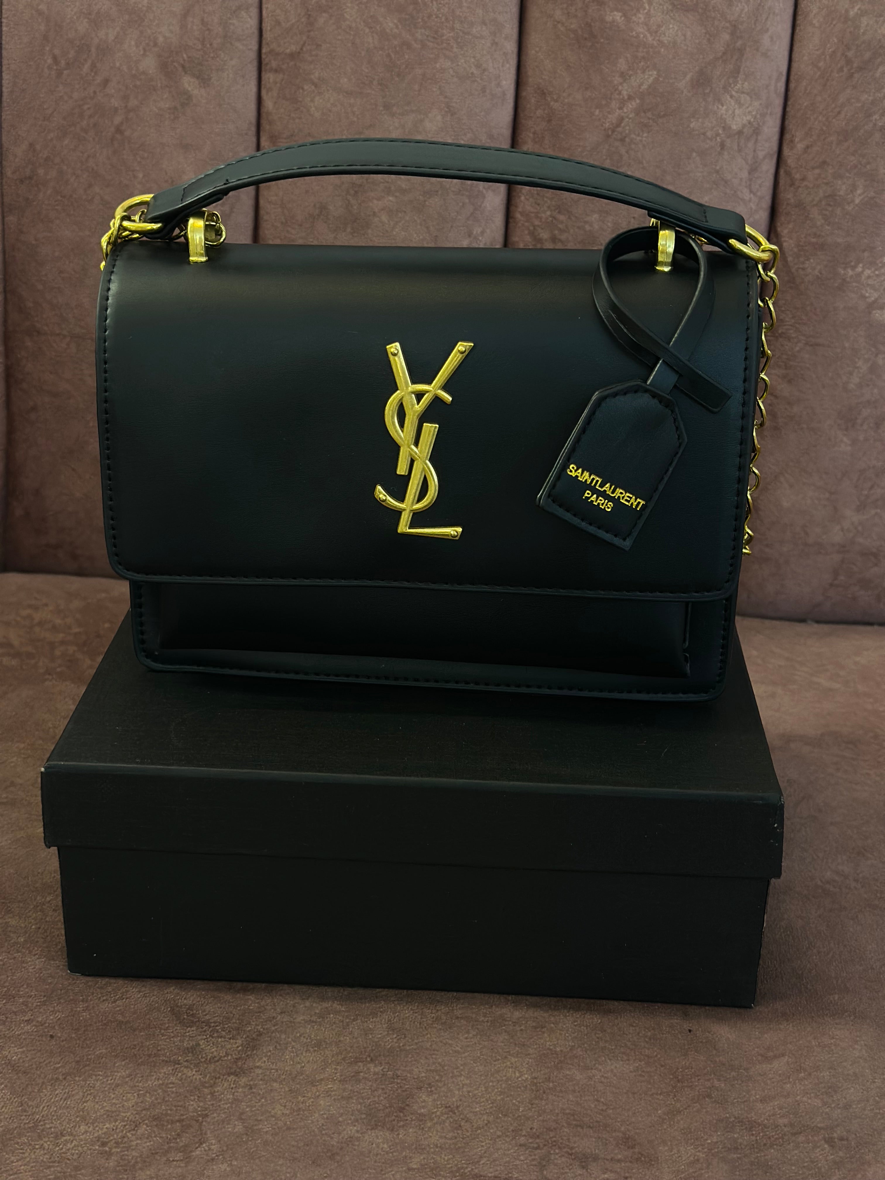 BOLSO DE MANO LAURENT NEGRO